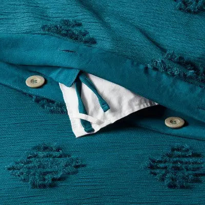 Threshold Tufted Duvet Cover Set Corner Anchoring Ties ThresholdBullseye Deals