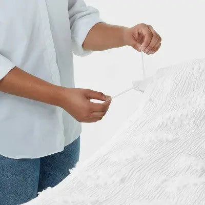 Threshold Tufted Duvet Cover Set Corner Anchoring Ties ThresholdBullseye Deals