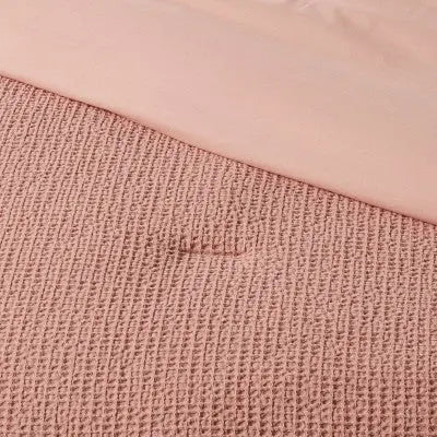 Threshold Washed Waffle Weave Comforter & Sham Set 100% Cotton OEKO-TEX Certified Threshold