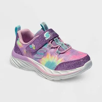 Toddler Girls' Tie-Dye Sneakers S SPORT BY SKECHERS Glitter Finish, Bungee-Laced S SPORT BY SKECHERSBullseye Deals