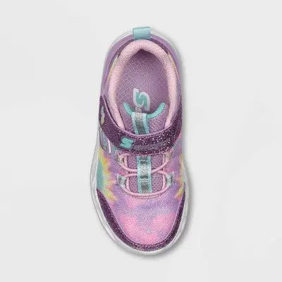 Toddler Girls' Tie-Dye Sneakers S SPORT BY SKECHERS Glitter Finish, Bungee-Laced S SPORT BY SKECHERSBullseye Deals