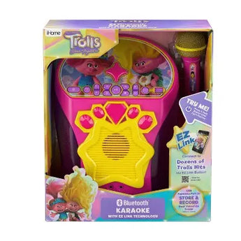 Trolls 3 Bluetooth Karaoke Wired Mic Light Show Rechargeable USB Trolls TrollsBullseye Deals