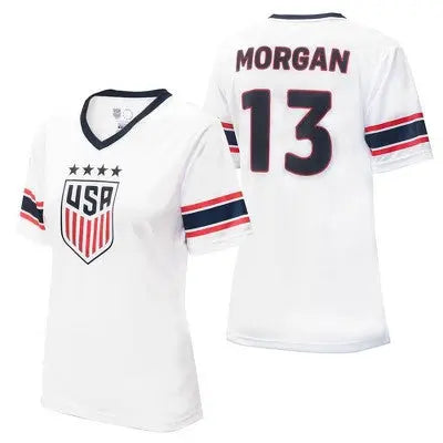 USA Soccer Women's World Cup Alex Morgan USWNT Game Day Jersey Short Sleeve V-Neck United States Soccer Federation