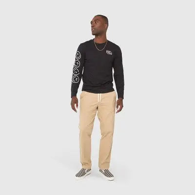 United By Blue Men's Twill Pull-On Pants Organic Cotton Relaxed Fit, 32