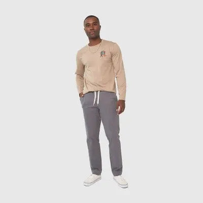 United By Blue Men's Twill Pull-On Pants Organic Cotton Relaxed Fit, 32