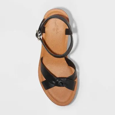 Universal Thread Women's Chunky Block High Heel Sandals Ankle Strap Memory Foam Universal ThreadBullseye Deals