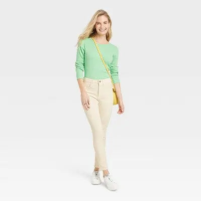 Universal Thread Women's High-Rise Skinny Jeans Cropped Stretchy Slim Universal ThreadBullseye Deals