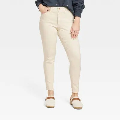 Universal Thread Women's High-Rise Skinny Jeans Cropped Stretchy Slim Universal ThreadBullseye Deals