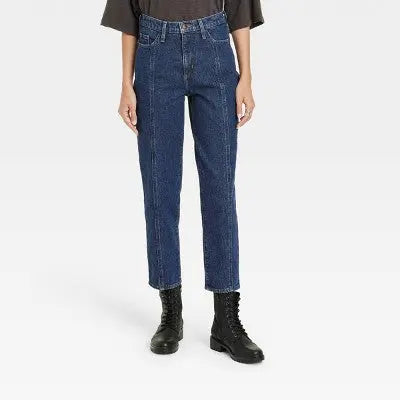 Universal Thread Women's High-Rise Vintage Straight Jeans Stretchy Denim Universal ThreadBullseye Deals