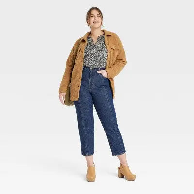 Universal Thread Women's High-Rise Vintage Straight Jeans Stretchy Denim Universal ThreadBullseye Deals