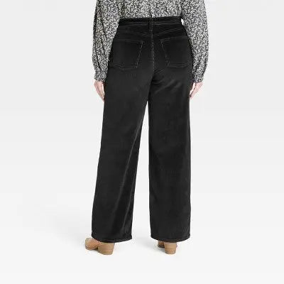 Universal Thread Women's High-Rise Wide Leg Jeans Cropped Corduroy Pants Universal ThreadBullseye Deals