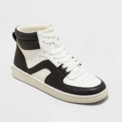 Universal Thread Women's High Top Faux Leather Lace Up Sneakers Memory Foam Universal ThreadBullseye Deals