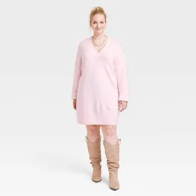 Universal Thread Women's Long Sleeve Tunic Mini Sweater Dress - Secondipity