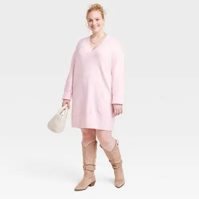Universal Thread Women's Long Sleeve Tunic Mini Sweater Dress - Secondipity