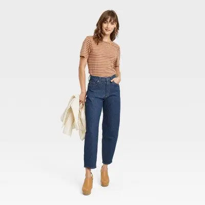 Universal Thread Women's Super-High-Rise Tapered Balloon Jeans Relaxed Stretchy Universal ThreadBullseye Deals
