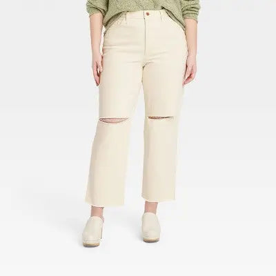 Universal Thread Women's Super-High-Rise Vintage Straight Jeans Ankle Length Universal ThreadBullseye Deals