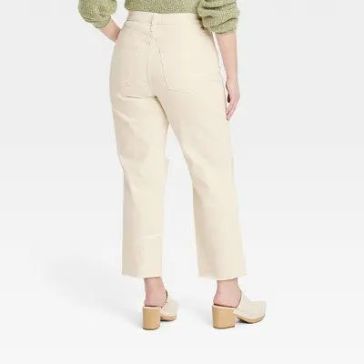 Universal Thread Women's Super-High-Rise Vintage Straight Jeans Ankle Length Universal ThreadBullseye Deals