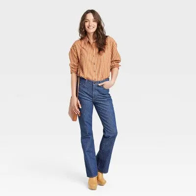 Universal Thread Women's Vintage Bootcut Jeans High-Rise Stretchy Denim Universal ThreadBullseye Deals