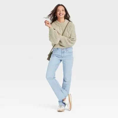 Universal Thread Women's Vintage Bootcut Jeans High-Rise Stretchy Denim Universal ThreadBullseye Deals