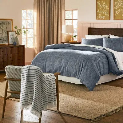 Washed Loop Stripe Duvet Cover Bedding Set - Hearth & Hand with Magnolia Hearth & Hand with MagnoliaBullseye Deals