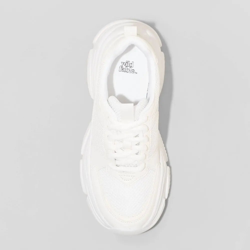 Wild Fable Women's Fashion Chunky Sneakers Casual Dad Shoes Memory Foam Wild FableBullseye Deals