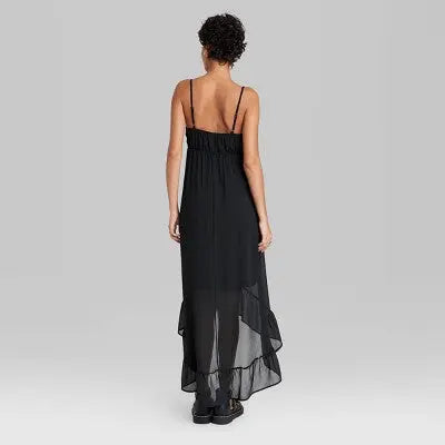 Wild Fable Women's High-Low Hem Chiffon Summer Casual Dress Wild FableBullseye Deals