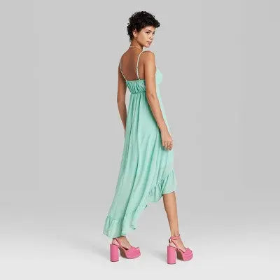 Wild Fable Women's High-Low Hem Chiffon Summer Casual Dress Wild FableBullseye Deals