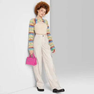 Wild Fable Women's High Rise Straight Leg Classic Faux Leather Pants Wild FableBullseye Deals