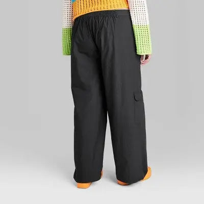 Wild Fable Women's Low Rise Wide Leg Casual Cargo Pants Wild FableBullseye Deals