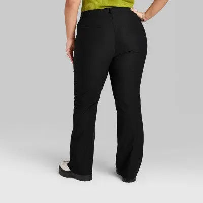Wild Fable Women's Mid Rise Slim Leg Slim Twill Pants Wild FableBullseye Deals