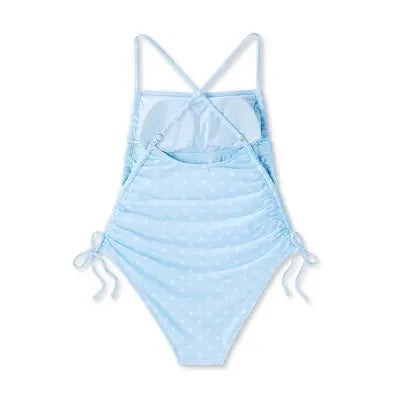 Wild Fable Women's Side-Cinch Detail High-Leg Cheeky One-Piece Swimsuit - Secondipity