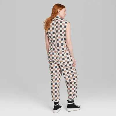 Women's Ascot + Hart Checkered Graphic Jumpsuit Ascot + HartBullseye Deals