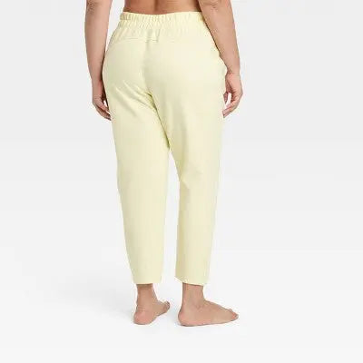 Women's Cozy Rib Straight Pants - All in Motion Vibrant Yellow XS - Secondipity