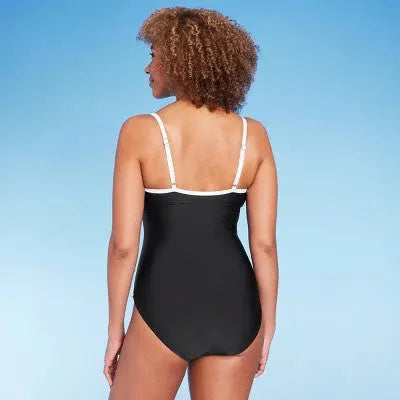 Women's Crepe U-Wire One Piece Swimsuit - Shade & Shore Shade & ShoreBullseye Deals