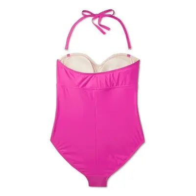 Women's Full Coverage Tummy Control Twist-Front One Piece Swimsuit - Kona Sol Kona SolBullseye Deals