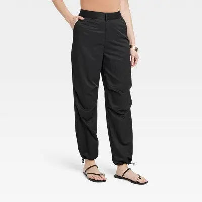 Women's High-Rise Parachute Pants - A New Day - Secondipity