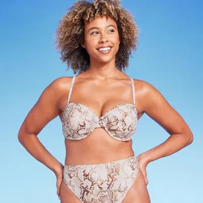 Women's Light Lift Shirred Underwire Bikini Top - Shade & Shore Shade & ShoreBullseye Deals