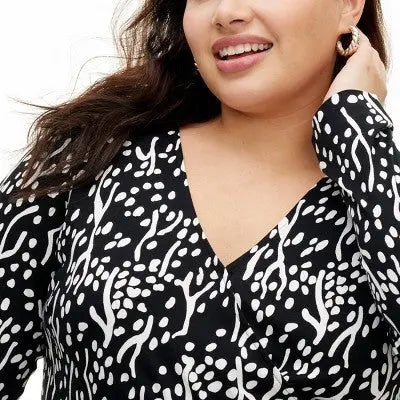 Women's Long Sleeve Midi Sea Spots Wrap Dress - DVF Diane von Furstenberg for TargetBullseye Deals