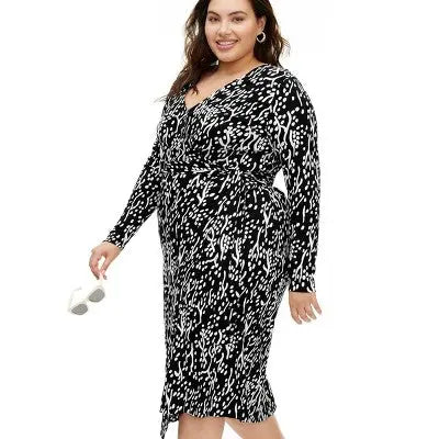 Women's Long Sleeve Midi Sea Spots Wrap Dress - DVF Diane von Furstenberg for TargetBullseye Deals