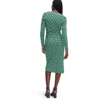 Women's Long Sleeve Midi Sea Spots Wrap Dress - DVF Diane von Furstenberg for TargetBullseye Deals