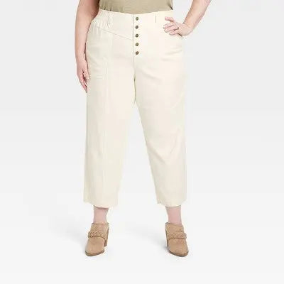 Women's Mid-Rise Tapered Fit Cargo Pants - Knox Rose | Cotton-Blend with Stretch Knox RoseBullseye Deals