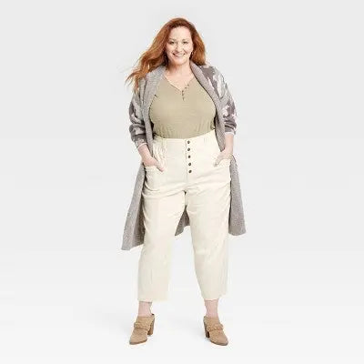 Women's Mid-Rise Tapered Fit Cargo Pants - Knox Rose | Cotton-Blend with Stretch Knox RoseBullseye Deals