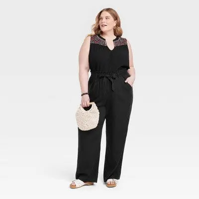 Women's Plus Size High-Rise Wide Leg Pants - Knox Rose Knox RoseBullseye Deals