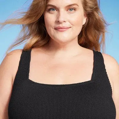 Women's Pucker Square Neck One Piece Swimsuit - Kona Sol Kona SolBullseye Deals