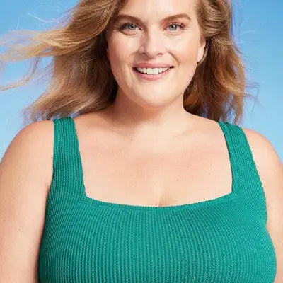 Women's Pucker Square Neck One Piece Swimsuit - Kona Sol Kona SolBullseye Deals