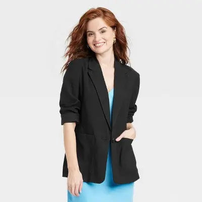 Women's Relaxed Fit Essential Blazer A New DayBullseye Deals