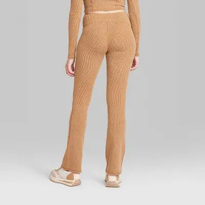 Women's Ribbed Flare Leggings - Wild Fable Wild FableBullseye Deals