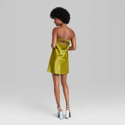 Women's Satin Tube Dress - Wild Fable Wild FableBullseye Deals