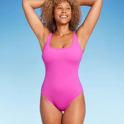 Women's Shaping Square Neck One Piece Swimsuit - Shade & Shore Shade & Shore