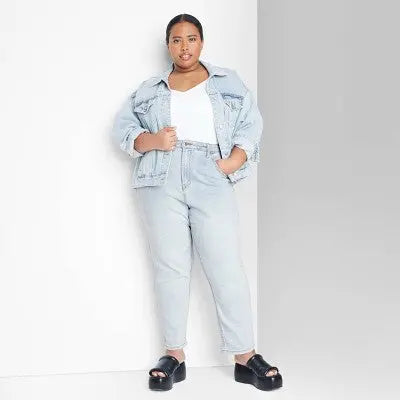 Women's Super-High Rise Tapered Jeans - Wild Fable Wild FableBullseye Deals